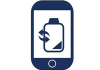 ikona wymiana baterii w telefonie komórkowym
