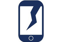 ikona wymiana ekranu dotyku szkła w telefonie komórkowym